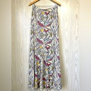 Billabong high Low tribal print maxi skirt Size XL